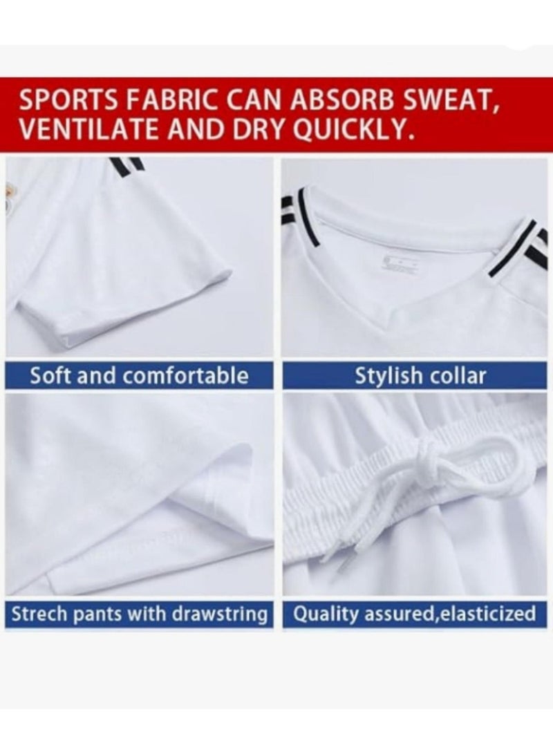 general طقم قميص كرة القدم للأطفال، قميص كرة القدم رقم 9، طقم ملابس كرة القدم للأطفال والشباب 26 ياردة - Image 4